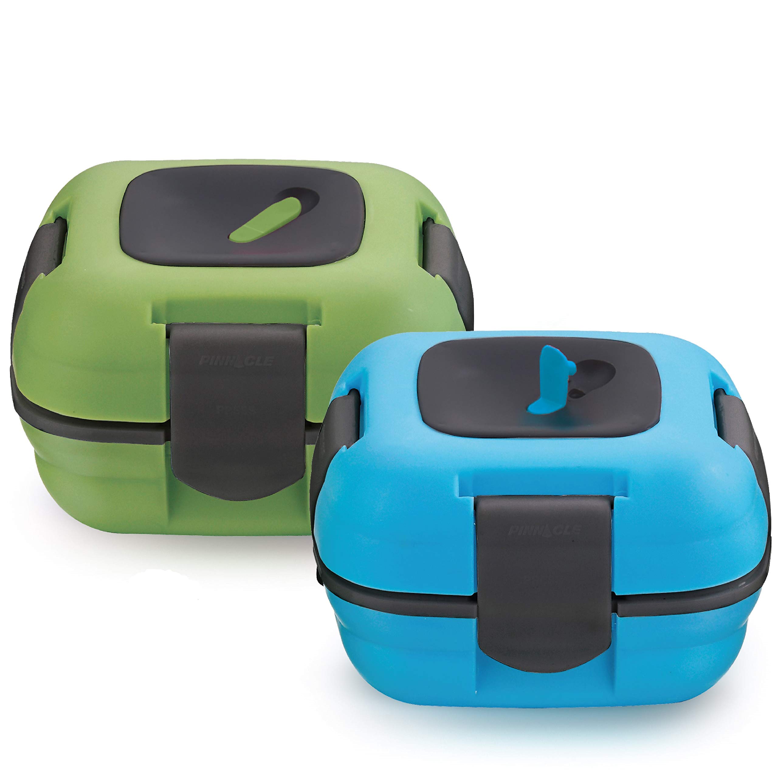 Pinnacle Insulated Leak Proof Lunch Box Set of 2 Thermal Container for ...