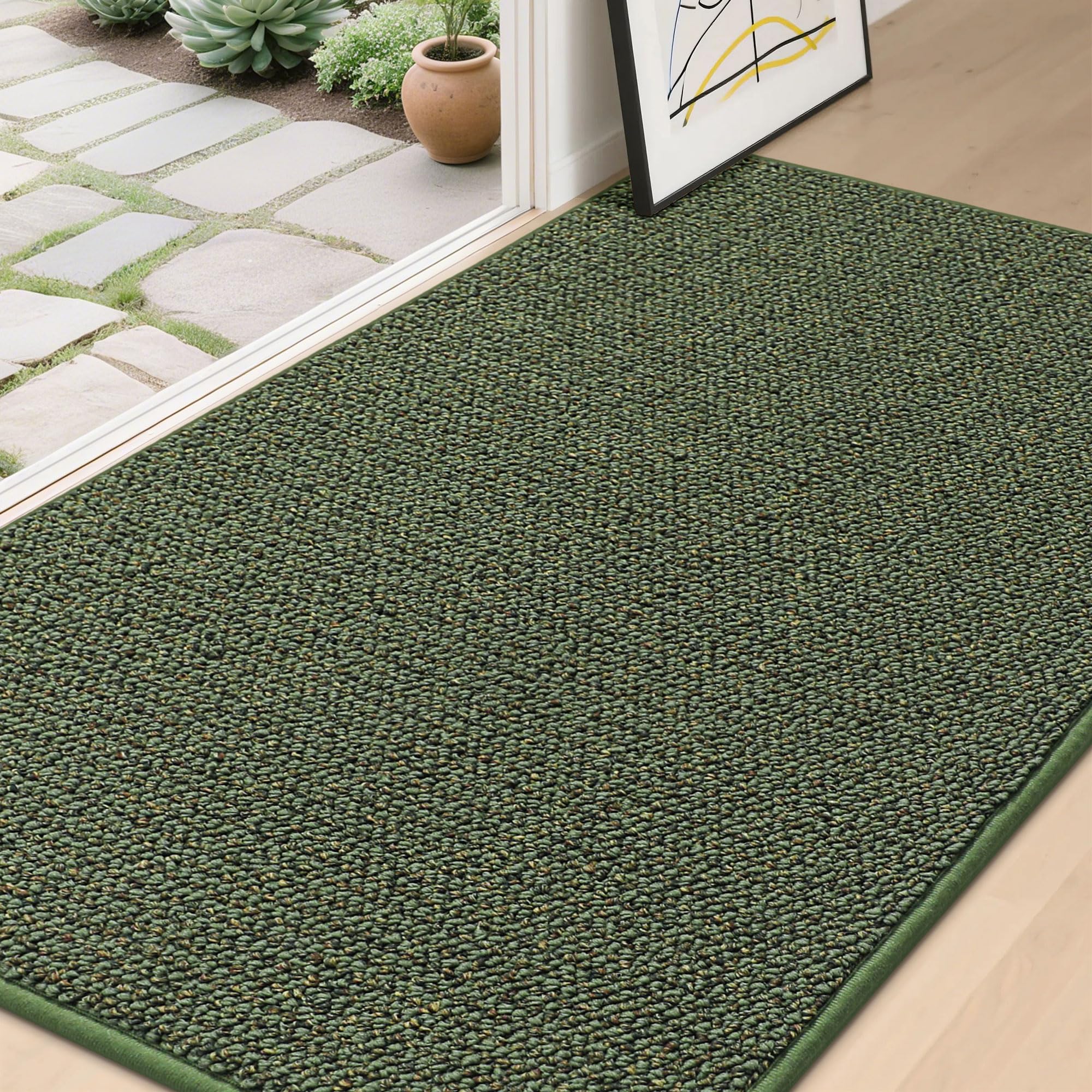 Source photograph for Pallet – Doormats – Indoor Door Mats, Green, Non-Slip