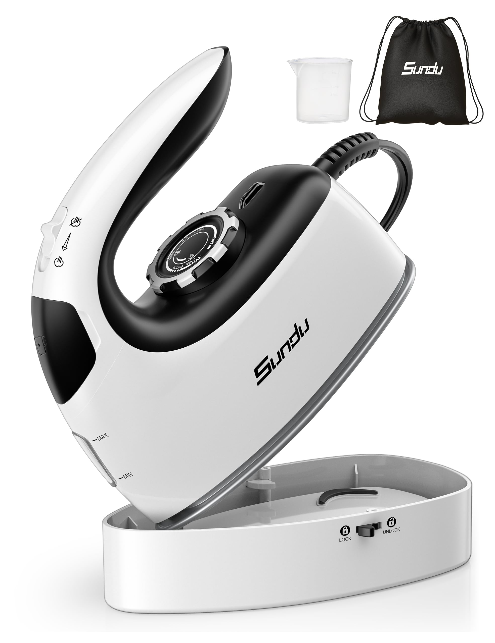 Mini Steam Iron Portable 1000W Travel 300...